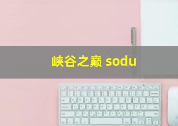 峡谷之巅 sodu